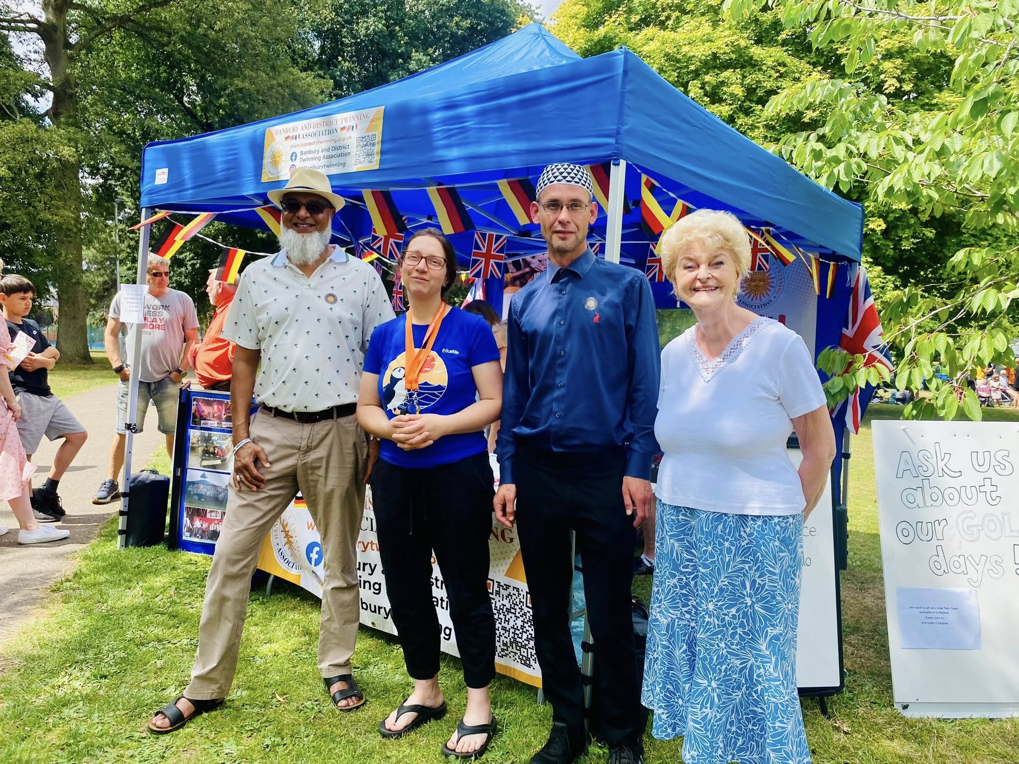 Association members enjoying a social event