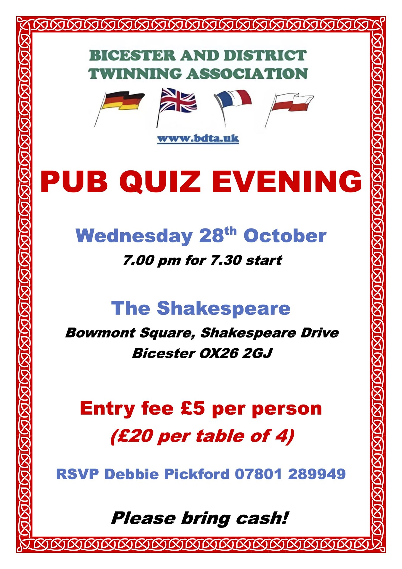Pub quiz evening, Bicester